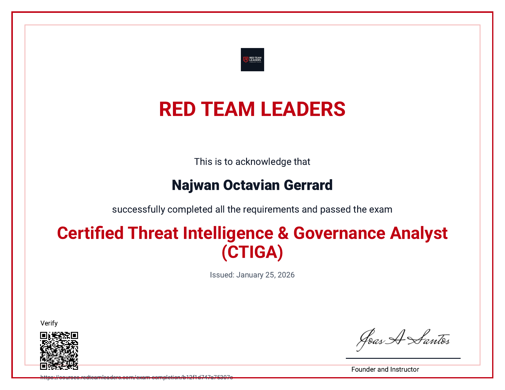 Certified Threat Intelligence & Governance Analyst (CTIGA)